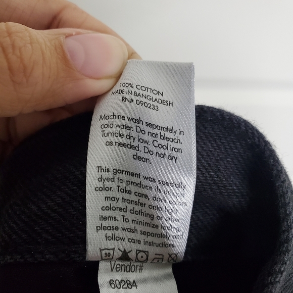 Pacsun Eco Black High Rise Distressed 90s Girlfriend Denim Shorts Jorts - Picture 10 of 10